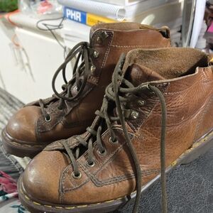 Men's Vintage Dr. Martens Brown Leather Lace-Up Boots, Size 7